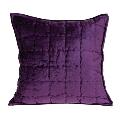 Parkland Collection,Agio Purple Solid Quilted Throw Pillow