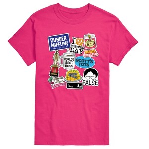 Men's - The Office - The Office Stickers Short Sleeve Graphic T-Shirt - 1 of 3