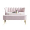 ChaletPosh Velvet Sofa with Bench And Coffee Table - 2 of 4