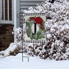 Briarwood Lane Winter Garden Flag 12x18 For Outdoor Winter Wreath Monogram Letter J For Winter Garden Flag Flags For Outside - 4 of 4