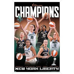 Trends International WNBA New York Liberty - 2024 WNBA Finals Champions Framed Wall Poster Prints - 1 of 4
