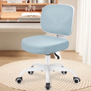 KERDOM Kids Desk Chair, Swivel Mesh Task Student Chairs for 4-12, Growing Teen Office Chair for Home/School/Office, Light Blue - 1 of 4