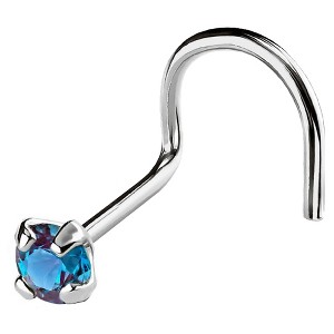 Jewelry Avalanche 22G 14K Gold Nose Screw Nose Stud with Alexandrite Gemstone - 1 of 3