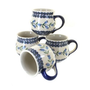Blue Rose Polish Pottery K090-4 Manufaktura Bubble Mug Set - 1 of 2