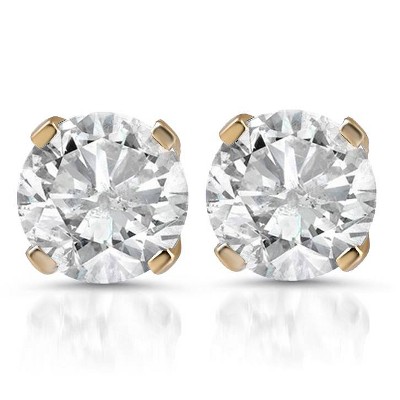 Pompeii3 1ct Diamond Studs 14K Yellow Gold