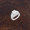 Slickblue 2.63 Ct. Clear Baguette and Round Cut Engagement Ring for Women, Size 5-10 - 3 of 3