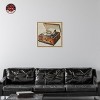Notoriart Vintage Record Player Bar Cart Art For Men Framed - 2 of 4