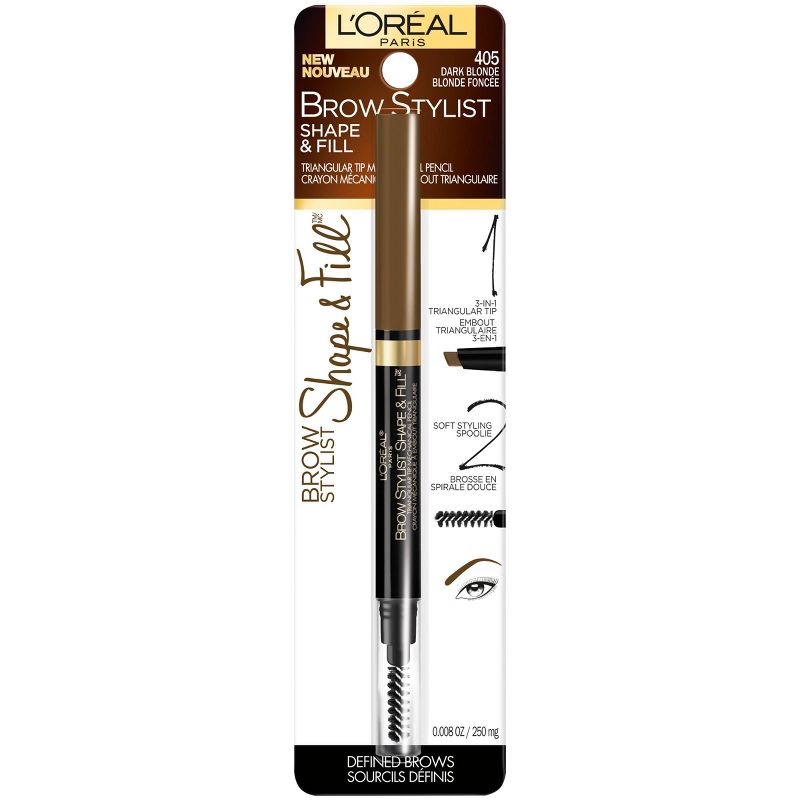 L'Oréal Paris Brow Stylist Shape & Fill Eyebrow Pencil - 0.008oz, 4 of 7