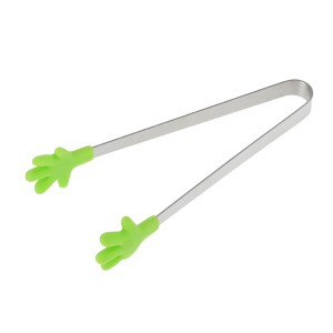 Unique Bargains Pcs Food Tongs Hand-Shaped Ice & Food Tongs Dishwasher Safe Stainless Steel Silicone 5 Inch 1 Pcs - 1 of 3