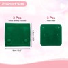 Unique Bargains Velvet Storage Ring Necklace Jewelry Pouches with Insert Pad 4" x 3.7" 3 Pcs - 2 of 4
