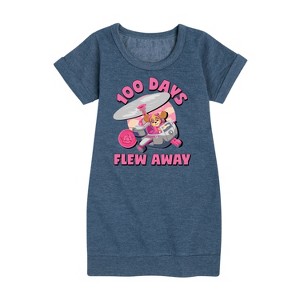 Girls' - Paw Patrol - 100 Days Flew Away Graphic Short Sleeve Fleece Dress - 1 of 4