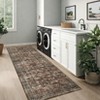 Vintage Area Rug Washable Floral Print Indoor Carpet with Non-Slip Backing - 3 of 4