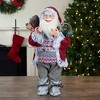 Northlight 2' Standing Santa Christmas Figure Carrying Snow Shoes and Presents - 2 of 4