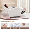 Recliner Chair, Upholstered Reclining Armchair with Footrest for Living Room - 4 of 4
