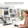 SIIG Dual 17-35" Monitor Heavy-Duty Premium Aluminum Desk Mount CEMT3011S1 - 4 of 4