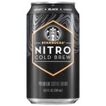 Starbucks Nitro Cold Brew Black Unsweetened Premium Coffee Drink - 9.6 fl oz Bottle