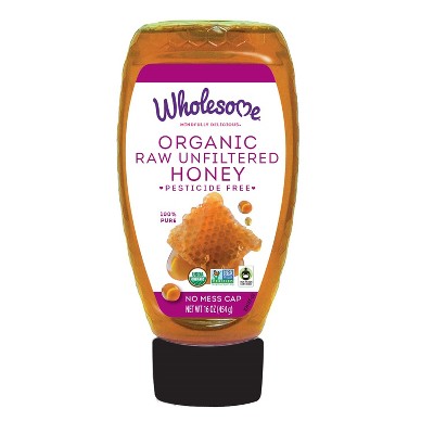 Wholesome Organic Raw Unfiltered Honey - 16oz