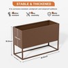 Wooakway Outdoor/Indoor/Decor Metal Raised Garden Beds Planter Boxes Planter Pots Cachepots Nursery Pots - 4 of 4