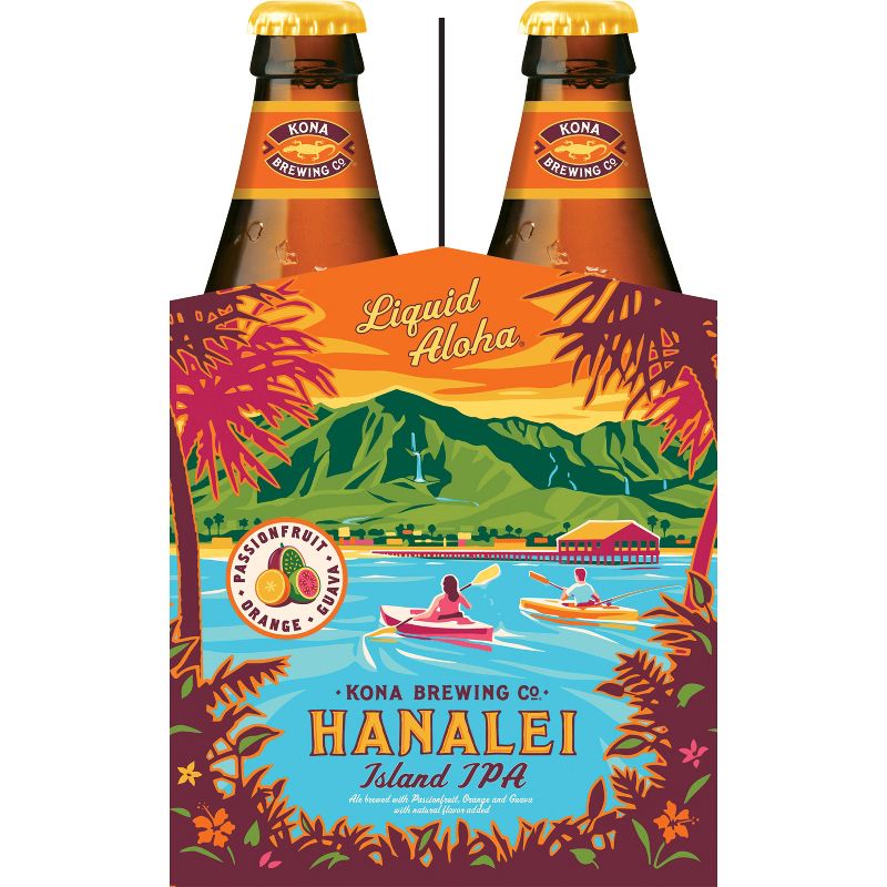 Kona Hanalei Island-Style IPA Beer - 6pk/12 fl oz Bottles, 4 of 5
