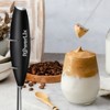 PowerLix Milk Frother Handheld Battery Operated Electric Whisk Foam Maker For Coffee - With Stainless Steel Stand Included - image 3 of 4
