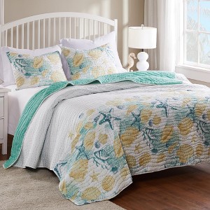 Greenland Home Fashions 2004AKS Grand Bahama King Pillow Shams, 20x36 Inches - 1 of 3
