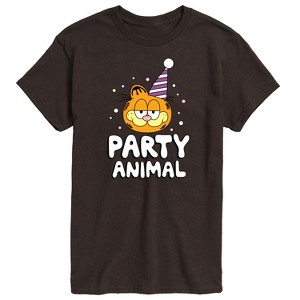 Men's - Garfield - Garfield Party Animal Short Sleeve Graphic T-Shirt - 1 of 4
