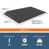 EZ-ACCESS TRANSITIONS Low Pile Transitional Non Slip Rectangular Rubber Angled Entry Mat Ideal for Indoor and Outdoor Use, Black - 3 of 4