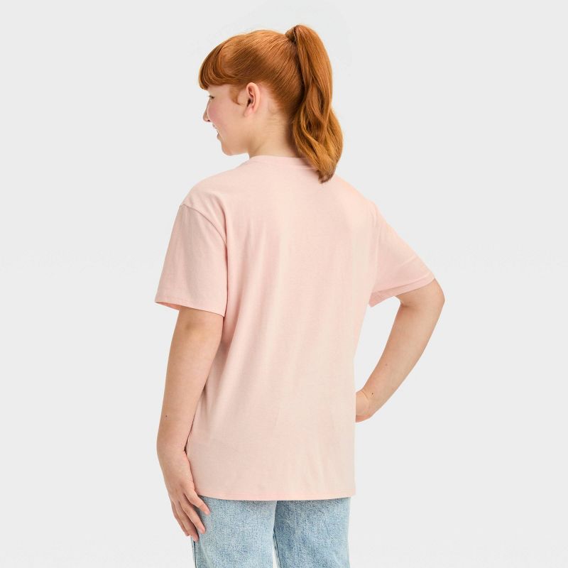 Girls' Short Sleeve Oversized 'Mean Girls' Graphic T-Shirt - art class™ Light Pink, 4 of 7
