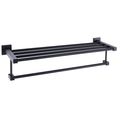 Juvale Bathroom Towel Holder, Hanger & Rack Shelf, Hanging Wall Mounted ...