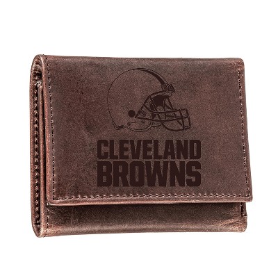 Evergreen Cleveland Browns Tri-Fold Wallet, Brown
