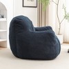 Sapphtopaz Bean Bag Chair Memory Foam Bean Bag Chair Sofa Chair with Armrest Teddy Lazy Sofa Accent Chair for Living Room, Dorm - 4 of 4