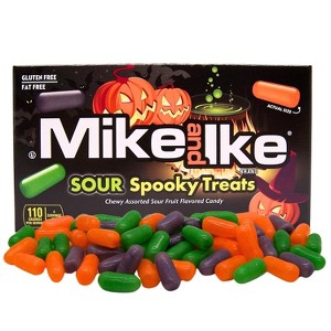 Mike and Ike Sour Spooky Treats (4.25 oz box) – Halloween Candy Mix – Sour Ghoulish Grape, Sour Orange Scream & Sour Wicked Watermelon - 1 of 4