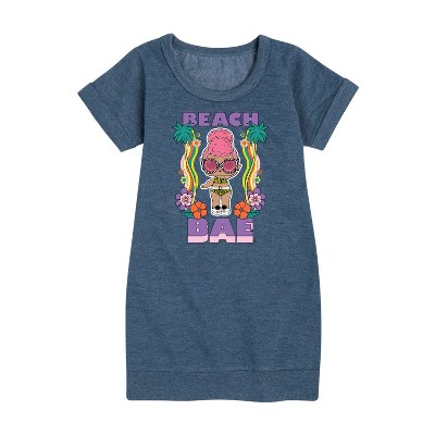 - LOL Surprise! - Groovy Beach Babe Graphic Short Sleeve Fleece Dress