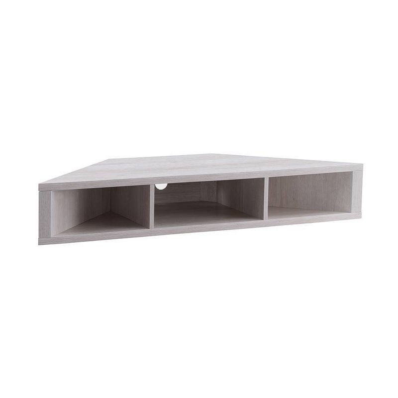 Tybo Open Shelves Corner Floating Console TV Stand for TVs up to 50" - HOMES: Inside + Out, 1 of 6