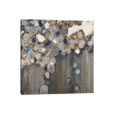 iCanvas Indigo Oyster Shells by Liz Jardine Canvas Print Wall Art