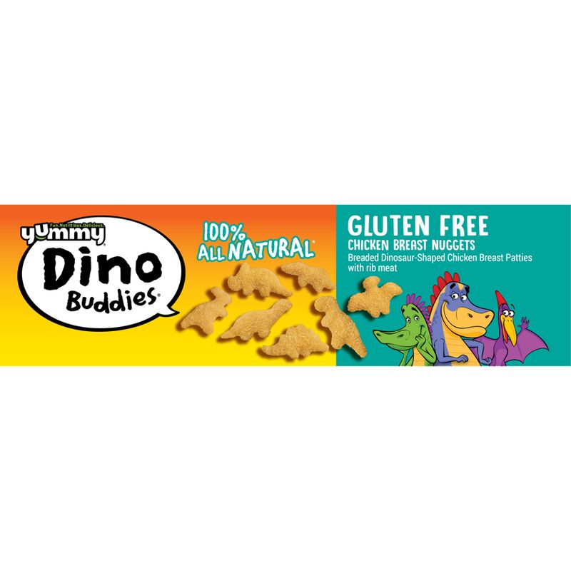 Yummy Gluten Free All Natural Dino Buddies Dinosaur-Shaped Chicken Nuggets - Frozen - 32oz, 5 of 7