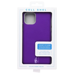 Cell Shell Hard Case for Apple iPhone 11 Pro Max - Purple/Gray - 1 of 1