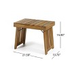 Christopher Knight Home Teresa Outdoor Acacia Wood 3 Piece Adjustable Chaise Lounge Chat Set - 4 of 4