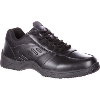 Women's SlipGrips Stride Slip-Resistant Athletic Shoe, SG7520, Black, Size 9.5(Wide)