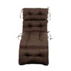 ARTPLAN Outdoor Chasie Lounge Tufted Thick Cushion with Ties,Replacement Wicker Chair Cushion for Paito Fruniture,72x22x4inches - 3 of 4