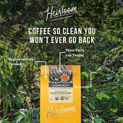 Heirloom Coffee Roasters Sugar Phoenix Blend Light Medium Roast Ground Coffee - 12oz