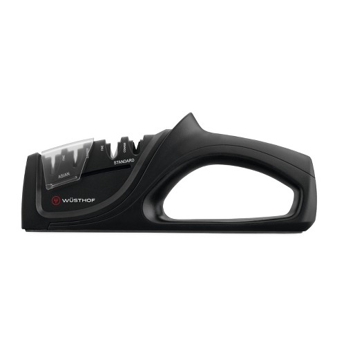 🍏 Sharper Image 2-slot Knife Sharpener with Soft grip Handle BLACK EUC -  P4