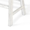 Royal Hampton 33" Wide Bar Height Bench | Trestle Legs with Footrests | Sand Mahogany Wood - 4 of 4