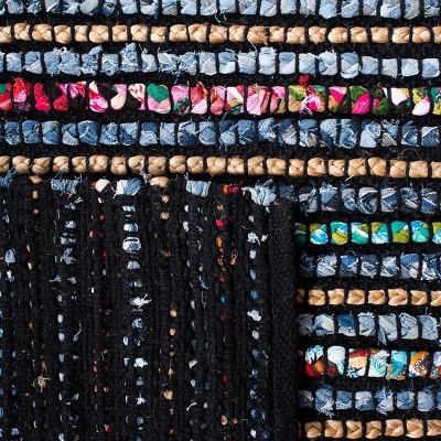 Cape Cod Handwoven Multi-Color Cotton Square Area Rug