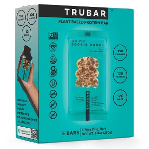 TRUBAR Oh Oh Cookie Dough Nutrition Protein Bars - 5ct - 1 of 4