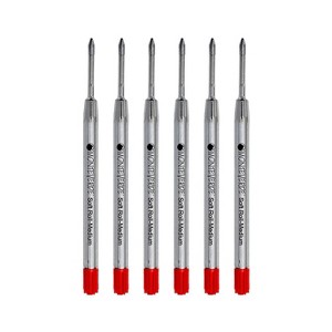 Monteverde Ballpoint Pen Refill Medium Point Red Ink 6 Pack (P133RD) - 1 of 1