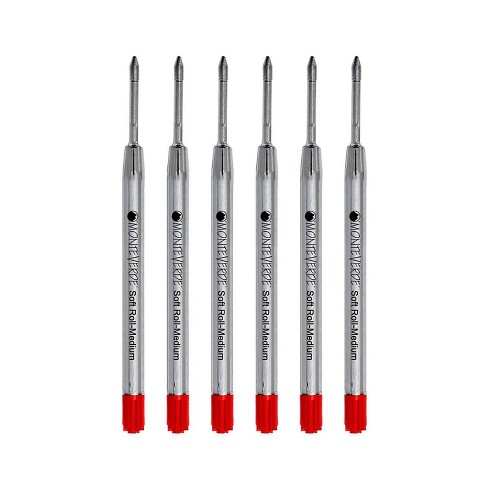 Monteverde Ballpoint Pen Refill Medium Point Red Ink 6 Pack (P133RD) - image 1 of 1