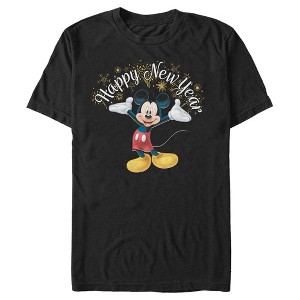 Men's Mickey & Friends Happy New Year Fireworks T-Shirt - 1 of 4