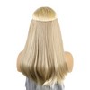 Unique Bargains Women's Straight Long Hair Hair Extensions High Temperature Fiber Mixed Light Gold Tone 1 Pc - 2 of 3