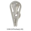 Unique Bargains Curtain Holdbacks Teardrop Hooks Zinc Alloy 2.56"x0.87" 1 Pair - 3 of 4